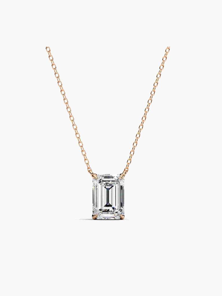 Sterling Silver Plated With Certified Lab Grown Diamond 1.00Cts | Pendants For Women/Girls | Vsnb0016E100 : VSNB0016E100_SRL