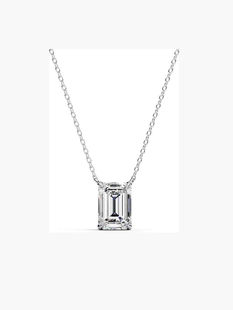 Sterling Silver Plated With Certified Lab Grown Diamond 1.00Cts | Pendants For Women/Girls | Vsnb0016E100 : VSNB0016E100_SWL