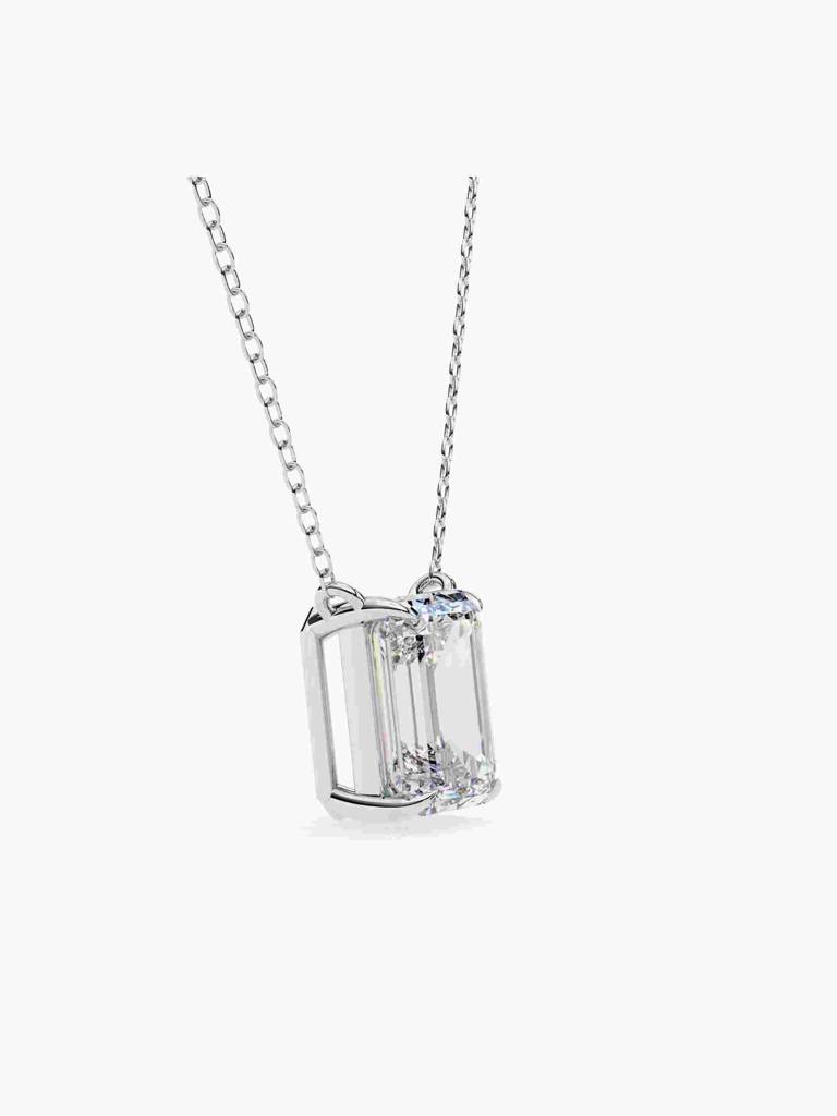 Sterling Silver Plated With Certified Lab Grown Diamond 1.00Cts | Pendants For Women/Girls | Vsnb0016E100 : VSNB0016E100_SWL