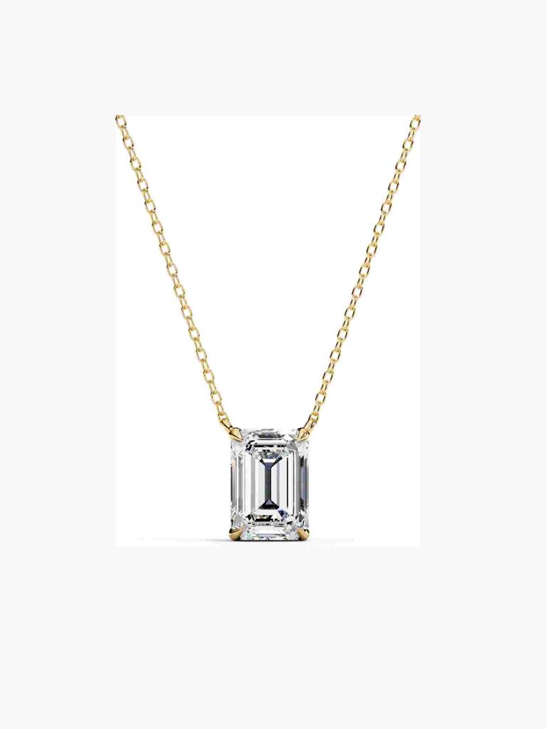 Sterling Silver Plated With Certified Lab Grown Diamond 1.00Cts | Pendants For Women/Girls | Vsnb0016E100 : VSNB0016E100_SYL