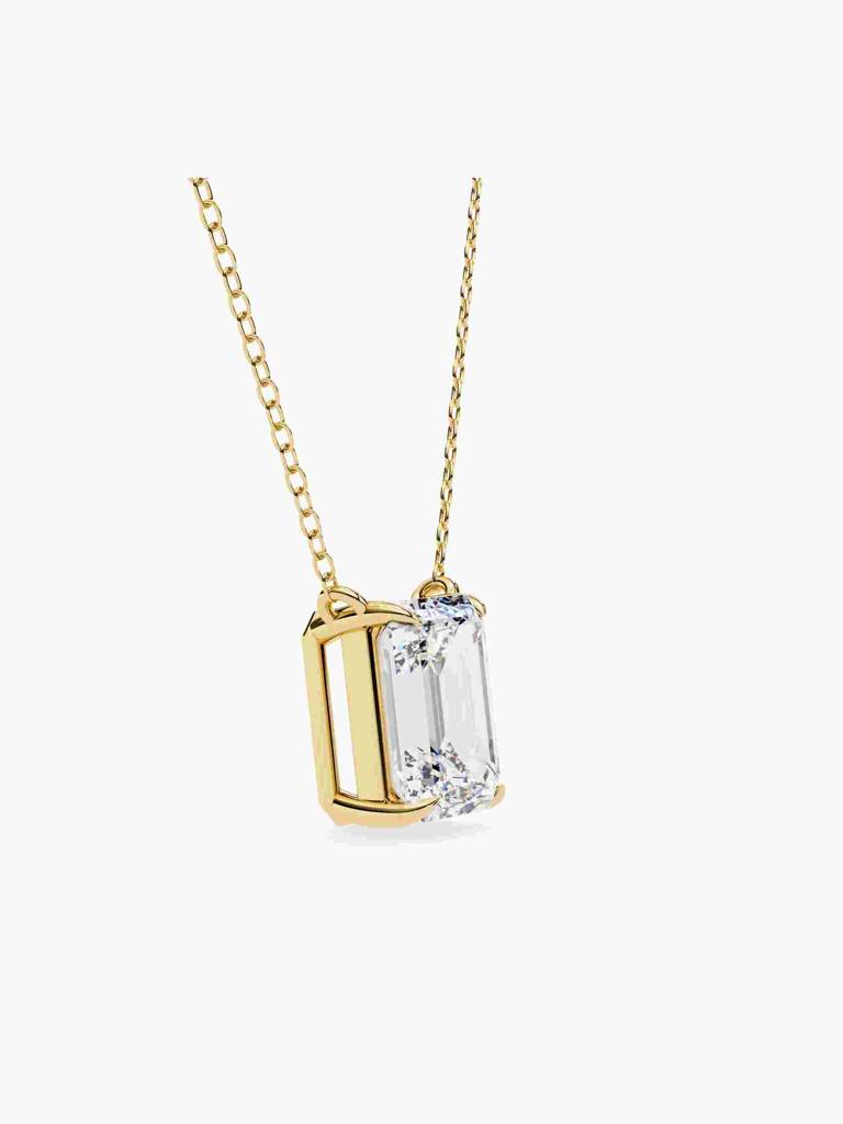 Sterling Silver Plated With Certified Lab Grown Diamond 1.00Cts | Pendants For Women/Girls | Vsnb0016E100 : VSNB0016E100_SYL