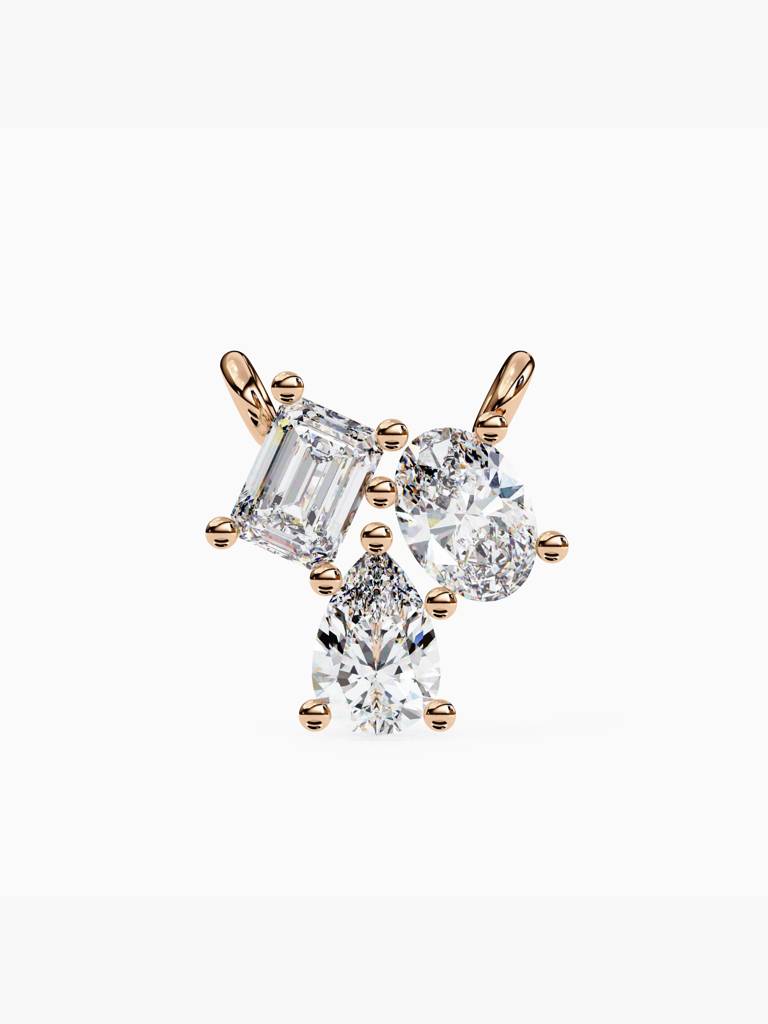 Sterling Silver Plated With Certified Lab Grown Diamond 1.03Cts | Pendants For Women/Girls | Vsnb0017 : VSNB0017_SRL