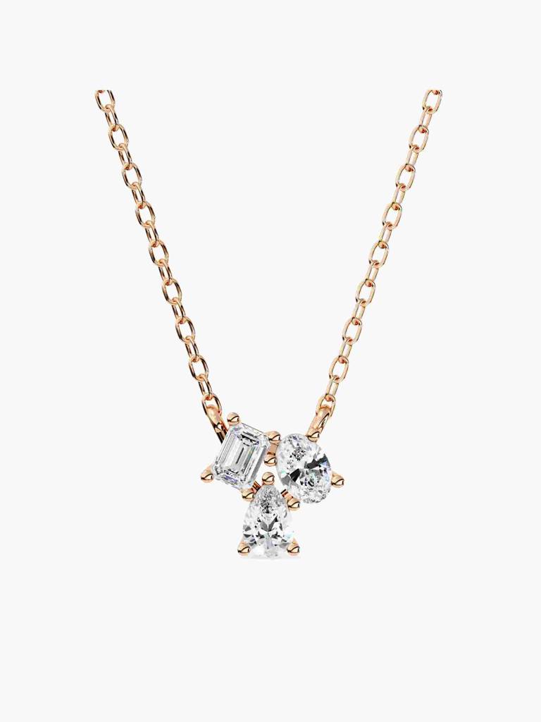 Sterling Silver Plated With Certified Lab Grown Diamond 1.03Cts | Pendants For Women/Girls | Vsnb0017 : VSNB0017_SRL