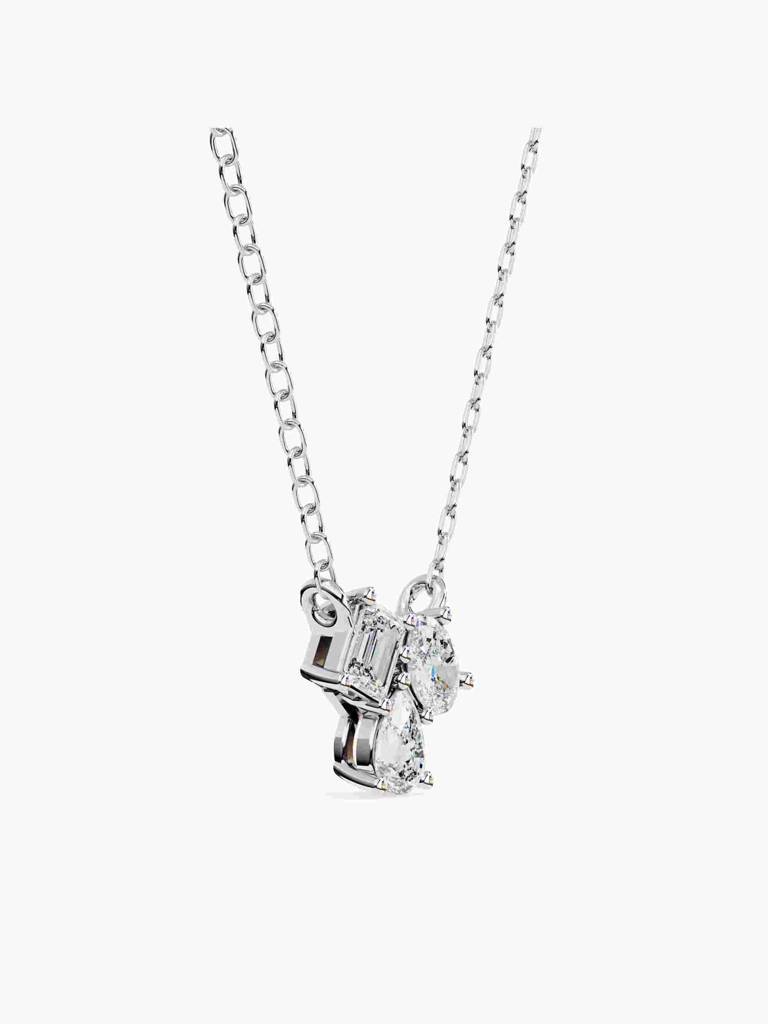 Sterling Silver Plated With Certified Lab Grown Diamond 1.03Cts | Pendants For Women/Girls | Vsnb0017 : VSNB0017_SWL