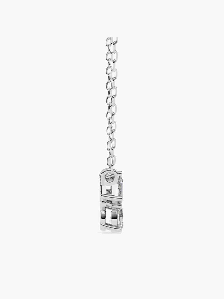Sterling Silver Plated With Certified Lab Grown Diamond 1.03Cts | Pendants For Women/Girls | Vsnb0017 : VSNB0017_SWL