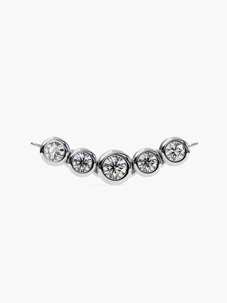 Sterling Silver Plated With Certified Lab Grown Diamond 0.29Cts | Pendants For Women/Girls | Vsnb0018 : VSNB0018_SWL