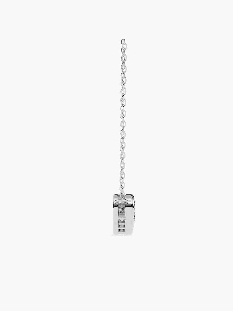Sterling Silver Plated With Certified Lab Grown Diamond 0.29Cts | Pendants For Women/Girls | Vsnb0018 : VSNB0018_SWL