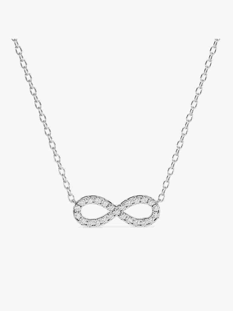 Sterling Silver Plated With Certified Lab Grown Diamond 0.40Cts | Pendants For Women/Girls | Vsnb0019 : VSNB0019_SWL