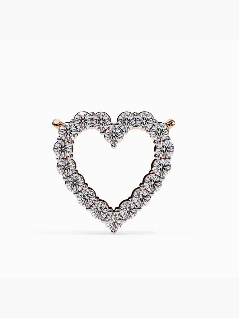 Sterling Silver Plated With Certified Lab Grown Diamond 0.40Cts | Pendants For Women/Girls | Vsnb0020 : VSNB0020_SRL