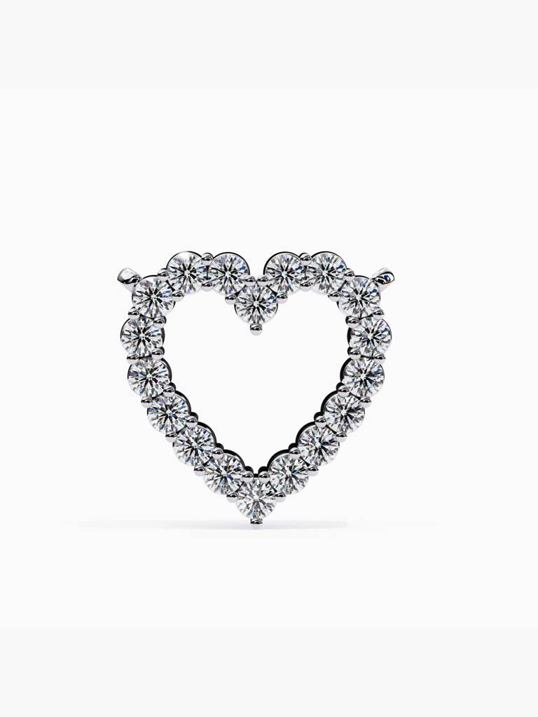 Sterling Silver Plated With Certified Lab Grown Diamond 0.40Cts | Pendants For Women/Girls | Vsnb0020 : VSNB0020_SWL