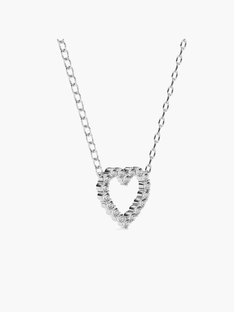 Sterling Silver Plated With Certified Lab Grown Diamond 0.40Cts | Pendants For Women/Girls | Vsnb0020 : VSNB0020_SWL