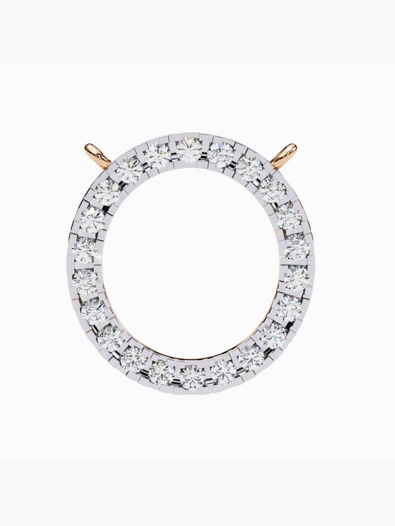 Sterling Silver Plated With Certified Lab Grown Diamond 0.42Cts | Pendants For Women/Girls | Vsnb0021 : VSNB0021_SRL