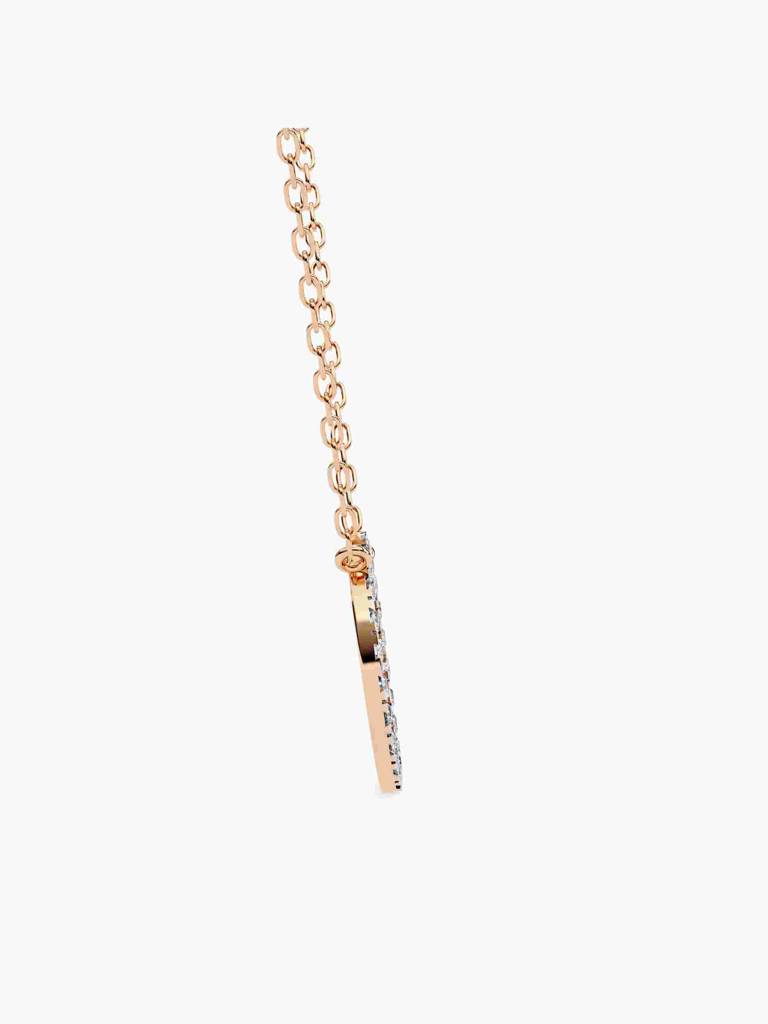 Sterling Silver Plated With Certified Lab Grown Diamond 0.42Cts | Pendants For Women/Girls | Vsnb0021 : VSNB0021_SRL