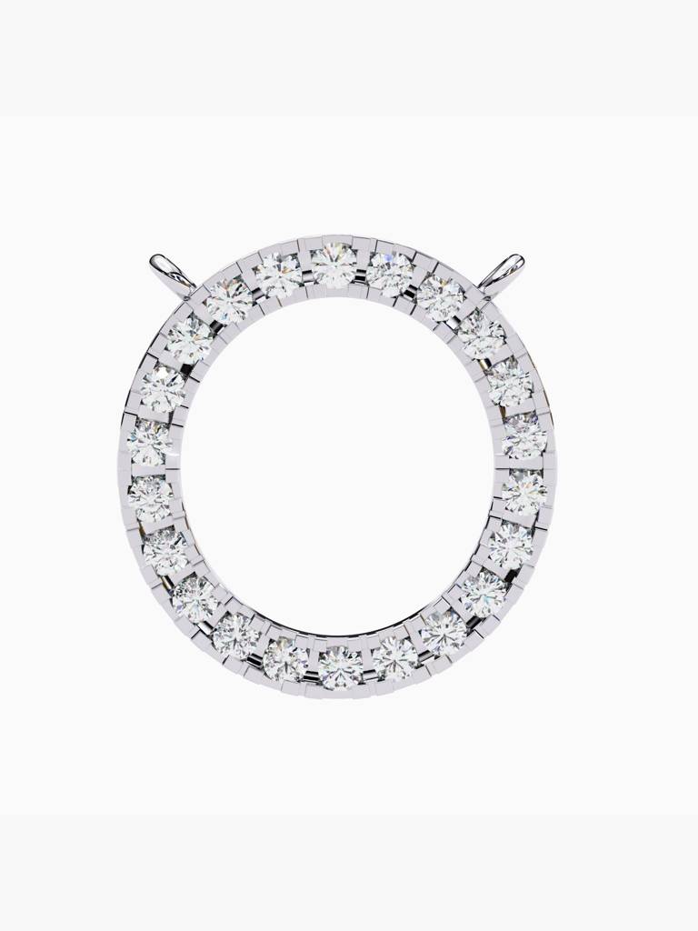 Sterling Silver Plated With Certified Lab Grown Diamond 0.42Cts | Pendants For Women/Girls | Vsnb0021 : VSNB0021_SWL