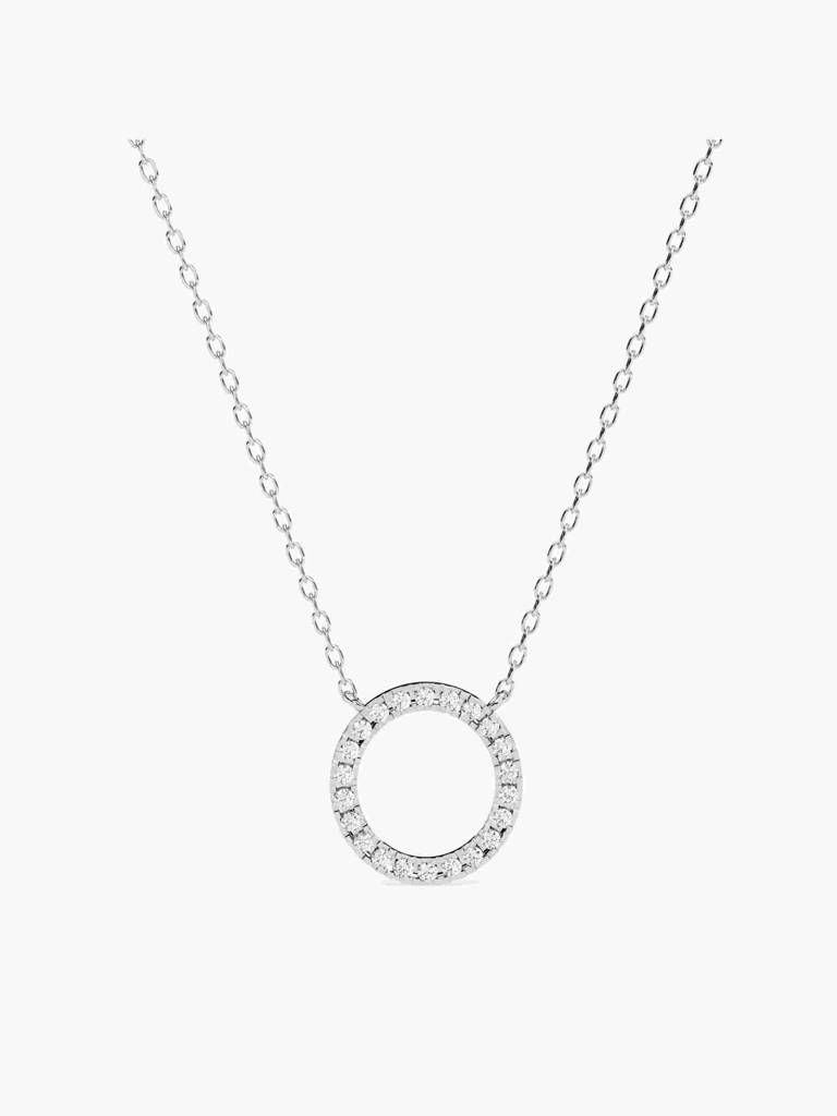 Sterling Silver Plated With Certified Lab Grown Diamond 0.42Cts | Pendants For Women/Girls | Vsnb0021 : VSNB0021_SWL