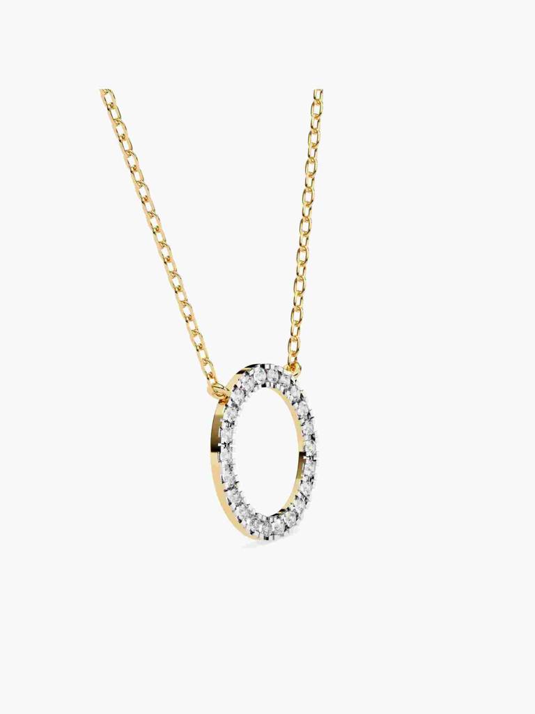 Sterling Silver Plated With Certified Lab Grown Diamond 0.42Cts | Pendants For Women/Girls | Vsnb0021 : VSNB0021_SYL