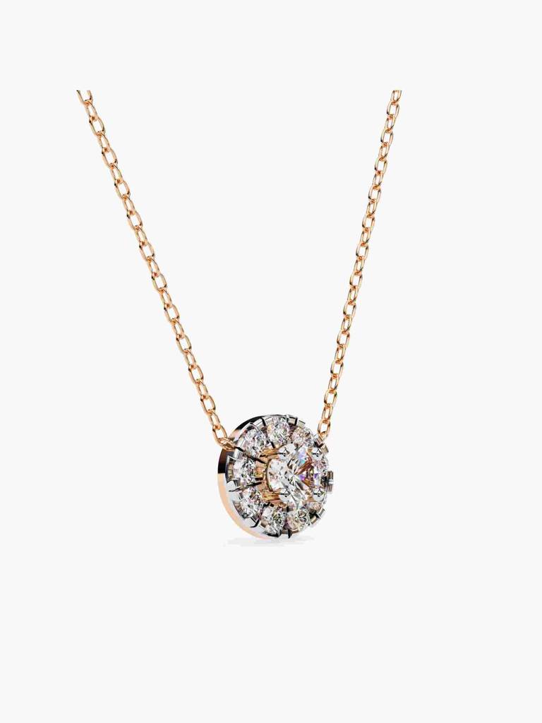 Sterling Silver Plated With Certified Lab Grown Diamond 0.26Cts | Pendants For Women/Girls | Vsnb0022 : VSNB0022_SRL