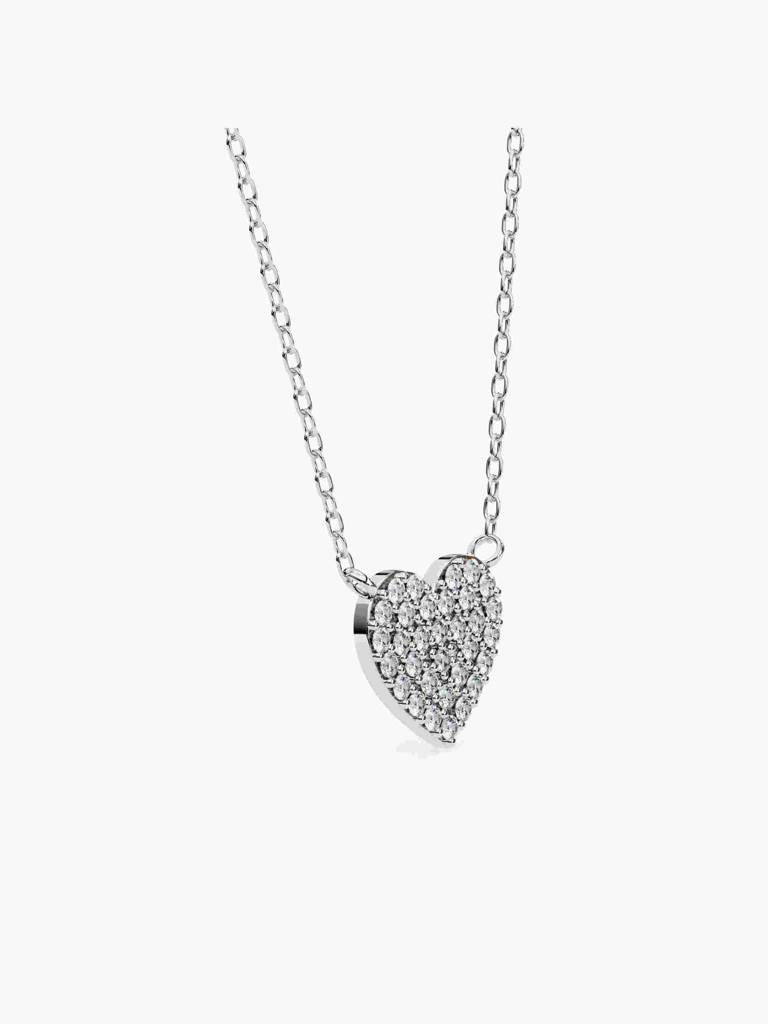 Sterling Silver Plated With Certified Lab Grown Diamond 0.24Cts | Pendants For Women/Girls | Vsnb0023 : VSNB0023_SWL