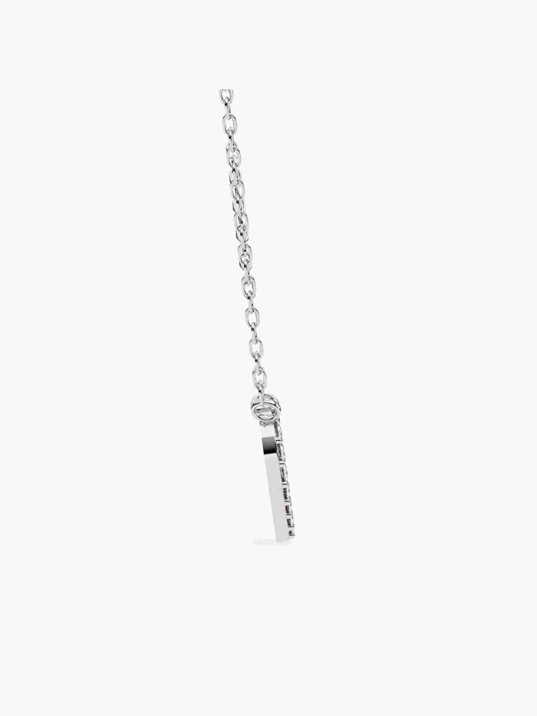 Sterling Silver Plated With Certified Lab Grown Diamond 0.24Cts | Pendants For Women/Girls | Vsnb0023 : VSNB0023_SWL
