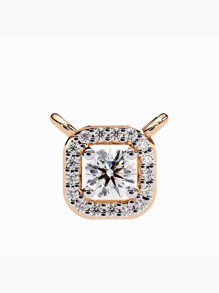 Sterling Silver Plated With Certified Lab Grown Diamond 0.35Cts | Pendants For Women/Girls | Vsnb0024 : VSNB0024_SRL