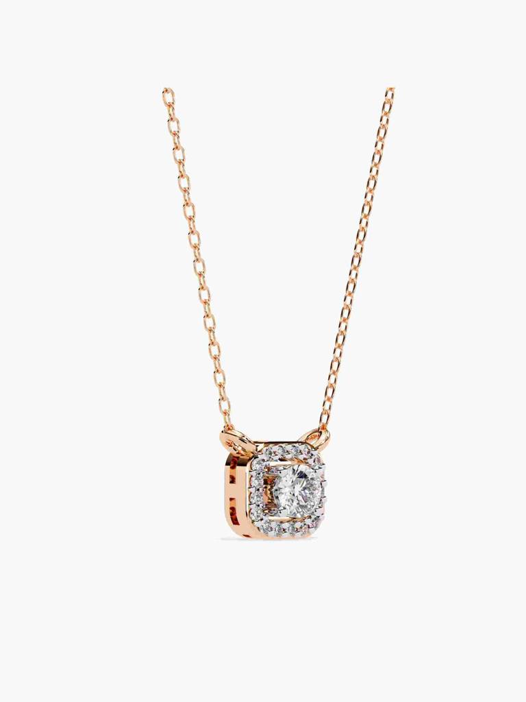Sterling Silver Plated With Certified Lab Grown Diamond 0.35Cts | Pendants For Women/Girls | Vsnb0024 : VSNB0024_SRL