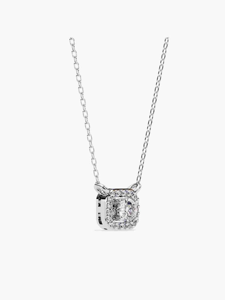 Sterling Silver Plated With Certified Lab Grown Diamond 0.35Cts | Pendants For Women/Girls | Vsnb0024 : VSNB0024_SWL