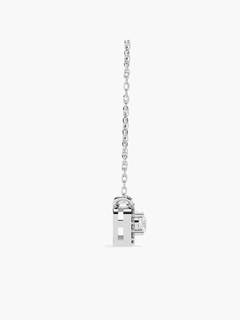 Sterling Silver Plated With Certified Lab Grown Diamond 0.35Cts | Pendants For Women/Girls | Vsnb0024 : VSNB0024_SWL