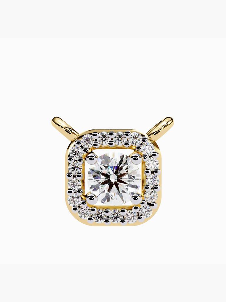 Sterling Silver Plated With Certified Lab Grown Diamond 0.35Cts | Pendants For Women/Girls | Vsnb0024 : VSNB0024_SYL