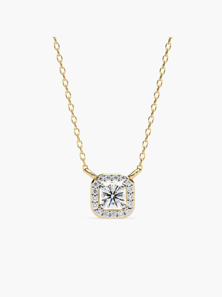 Sterling Silver Plated With Certified Lab Grown Diamond 0.35Cts | Pendants For Women/Girls | Vsnb0024 : VSNB0024_SYL