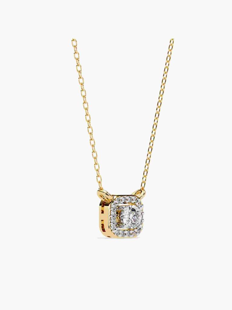 Sterling Silver Plated With Certified Lab Grown Diamond 0.35Cts | Pendants For Women/Girls | Vsnb0024 : VSNB0024_SYL
