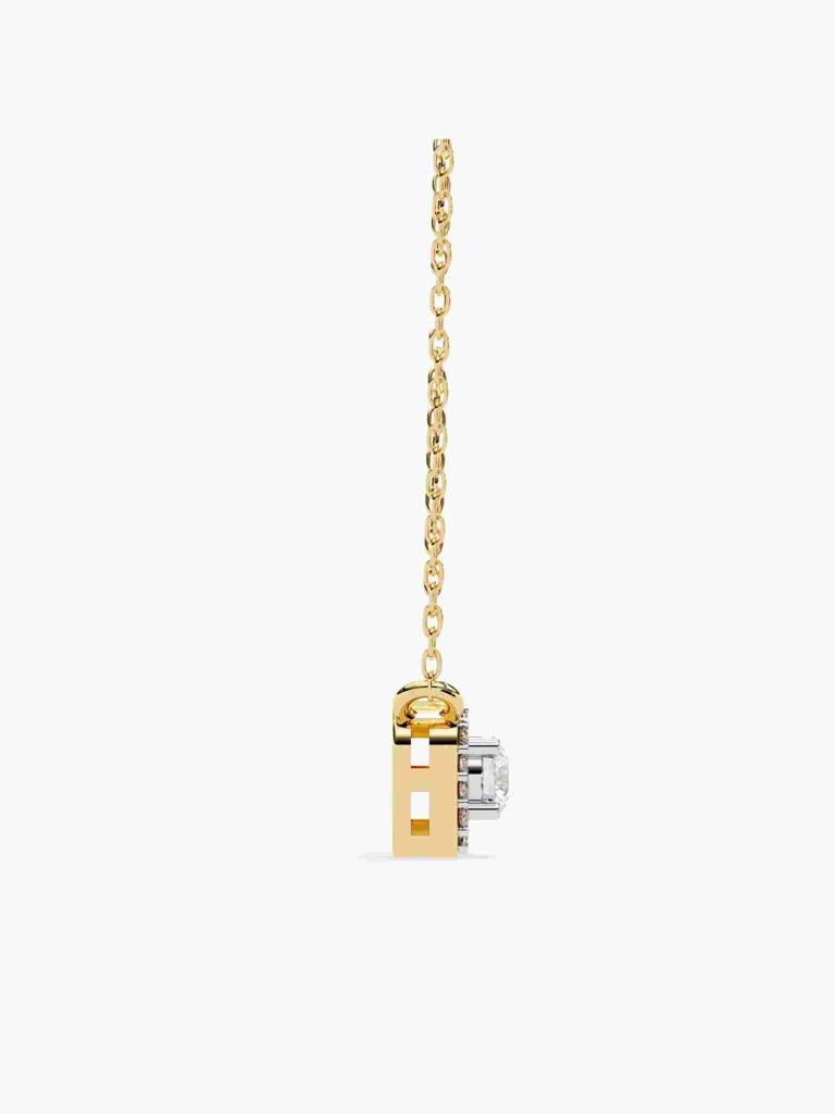 Sterling Silver Plated With Certified Lab Grown Diamond 0.35Cts | Pendants For Women/Girls | Vsnb0024 : VSNB0024_SYL