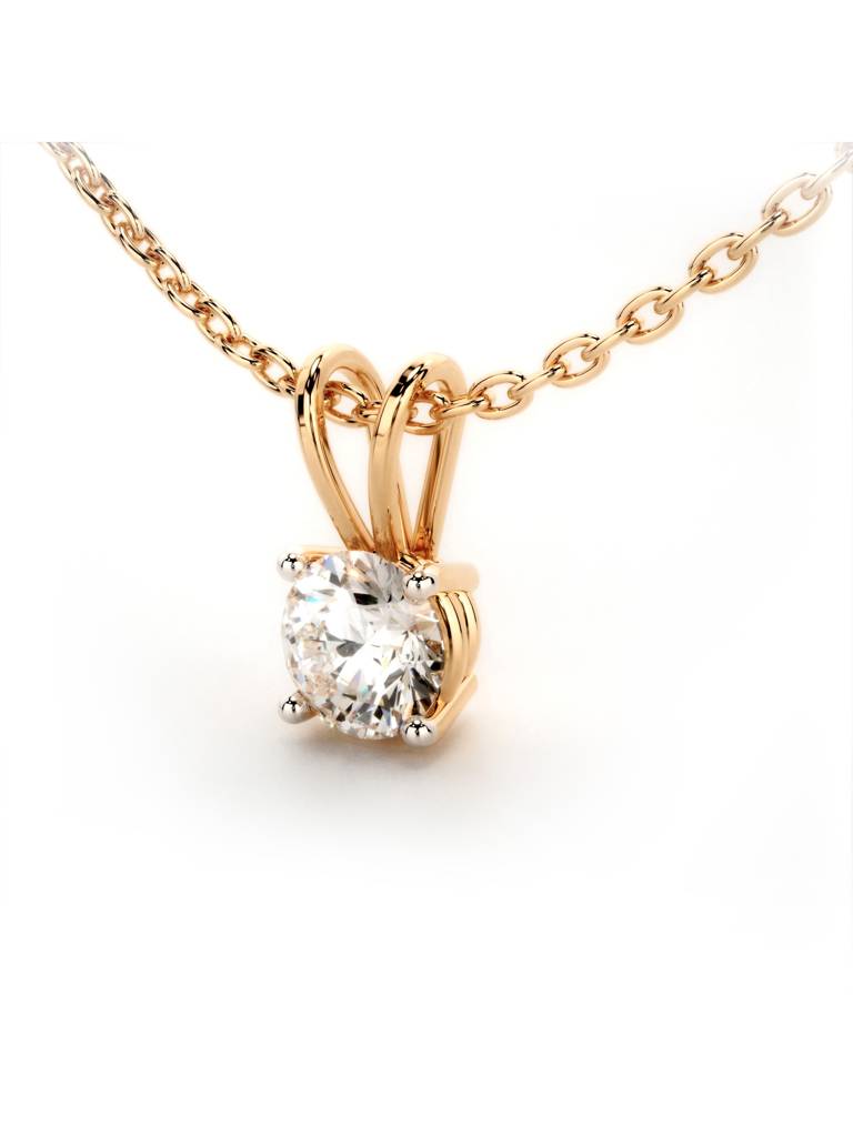 Sterling Silver Plated With Certified Lab Grown Diamond 1.00Cts | Pendants For Women/Girls | Vsp0001R100 : VSP0001R100_SRL