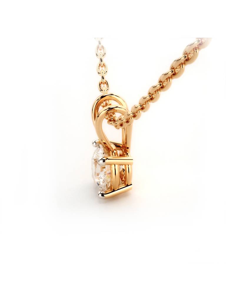 Sterling Silver Plated With Certified Lab Grown Diamond 1.00Cts | Pendants For Women/Girls | Vsp0001R100 : VSP0001R100_SRL