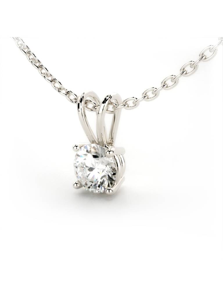 Sterling Silver Plated With Certified Lab Grown Diamond 1.00Cts | Pendants For Women/Girls | Vsp0001R100 : VSP0001R100_SWL