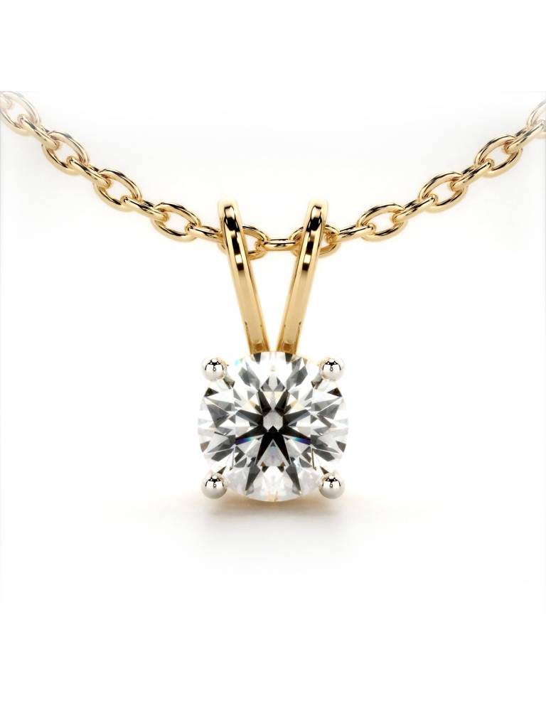 Sterling Silver Plated With Certified Lab Grown Diamond 1.00Cts | Pendants For Women/Girls | Vsp0001R100 : VSP0001R100_SYL