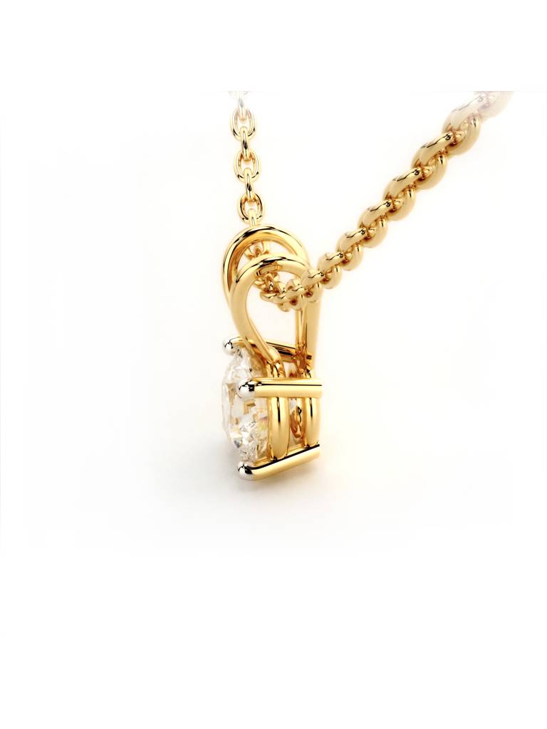 Sterling Silver Plated With Certified Lab Grown Diamond 1.00Cts | Pendants For Women/Girls | Vsp0001R100 : VSP0001R100_SYL