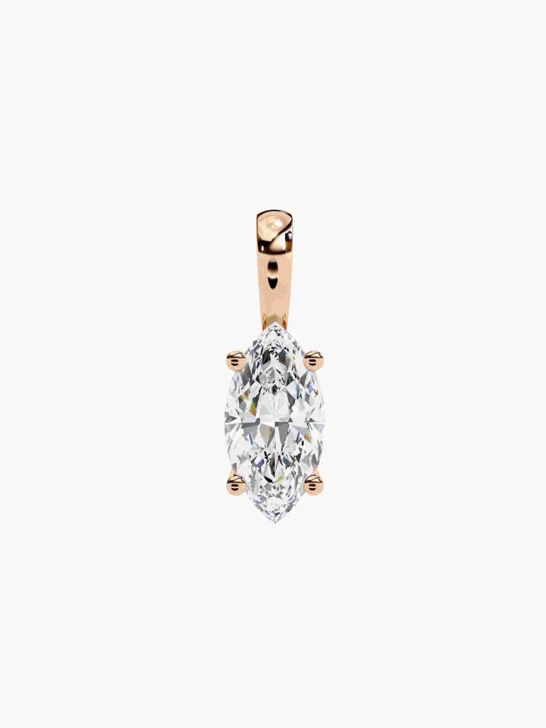 Sterling Silver Plated With Certified Lab Grown Diamond 0.75Cts | Pendants For Women/Girls | Vsp0002M075 : VSP0002M075_SRL