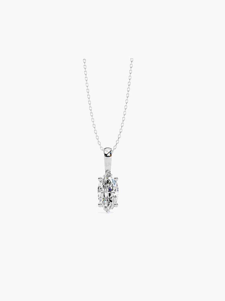 Sterling Silver Plated With Certified Lab Grown Diamond 0.75Cts | Pendants For Women/Girls | Vsp0002M075 : VSP0002M075_SWL