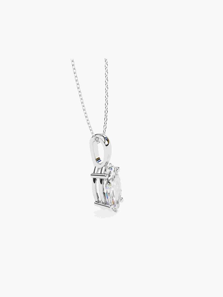 Sterling Silver Plated With Certified Lab Grown Diamond 0.75Cts | Pendants For Women/Girls | Vsp0002M075 : VSP0002M075_SWL