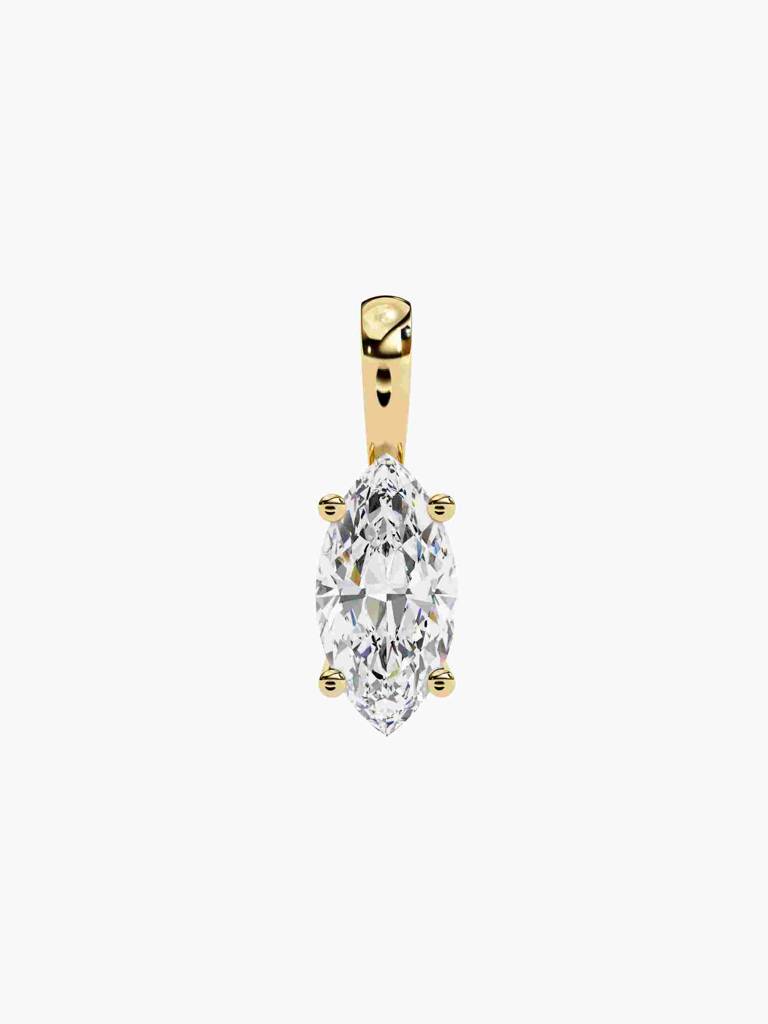 Sterling Silver Plated With Certified Lab Grown Diamond 0.75Cts | Pendants For Women/Girls | Vsp0002M075 : VSP0002M075_SYL