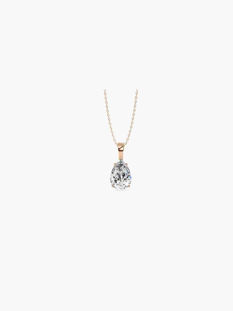 Sterling Silver Plated With Certified Lab Grown Diamond 0.25Cts | Pendants For Women/Girls | Vsp0003S025 : VSP0003S025_SRL