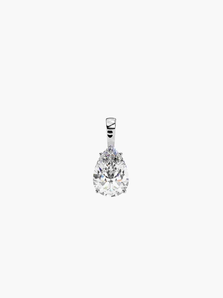 Sterling Silver Plated With Certified Lab Grown Diamond 0.25Cts | Pendants For Women/Girls | Vsp0003S025 : VSP0003S025_SWL