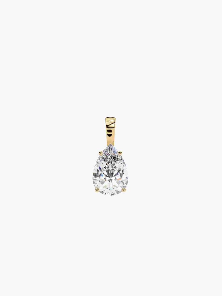 Sterling Silver Plated With Certified Lab Grown Diamond 0.25Cts | Pendants For Women/Girls | Vsp0003S025 : VSP0003S025_SYL