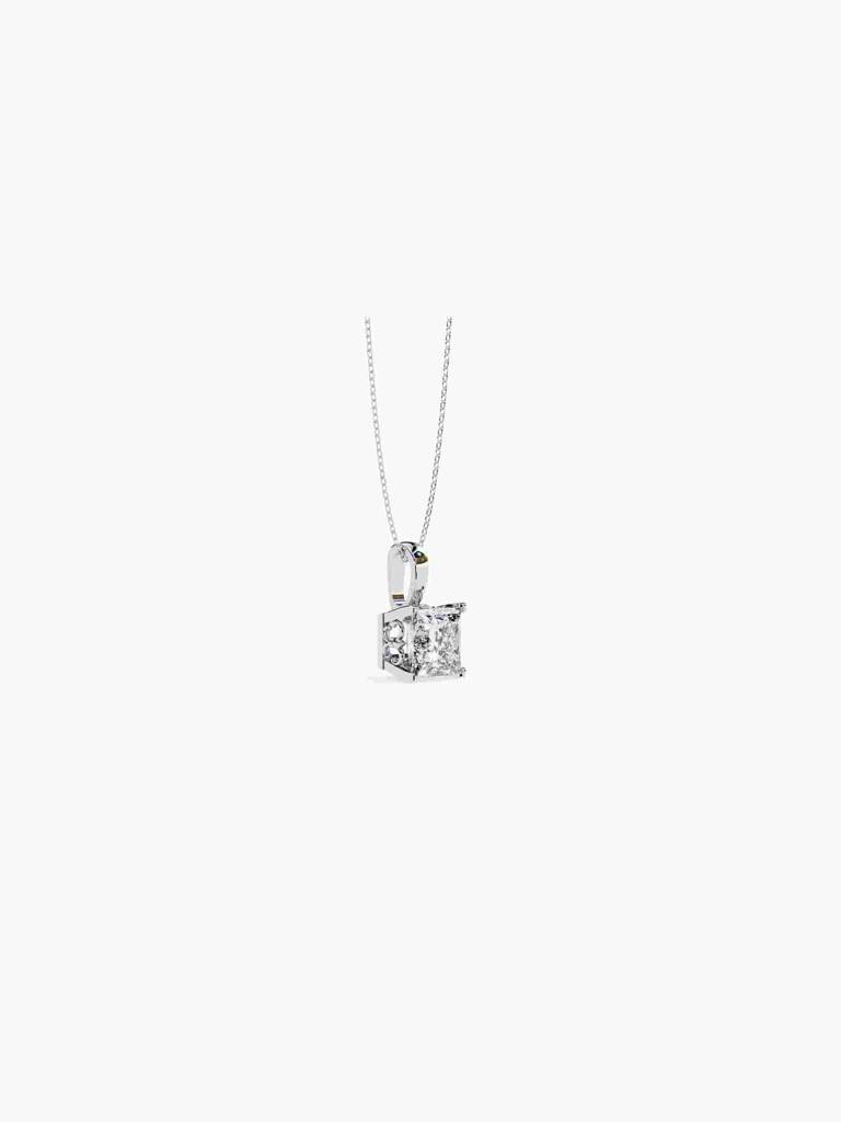 Sterling Silver Plated With Certified Lab Grown Diamond 0.25Cts | Pendants For Women/Girls | Vsp0005P025 : VSP0005P025_SWL