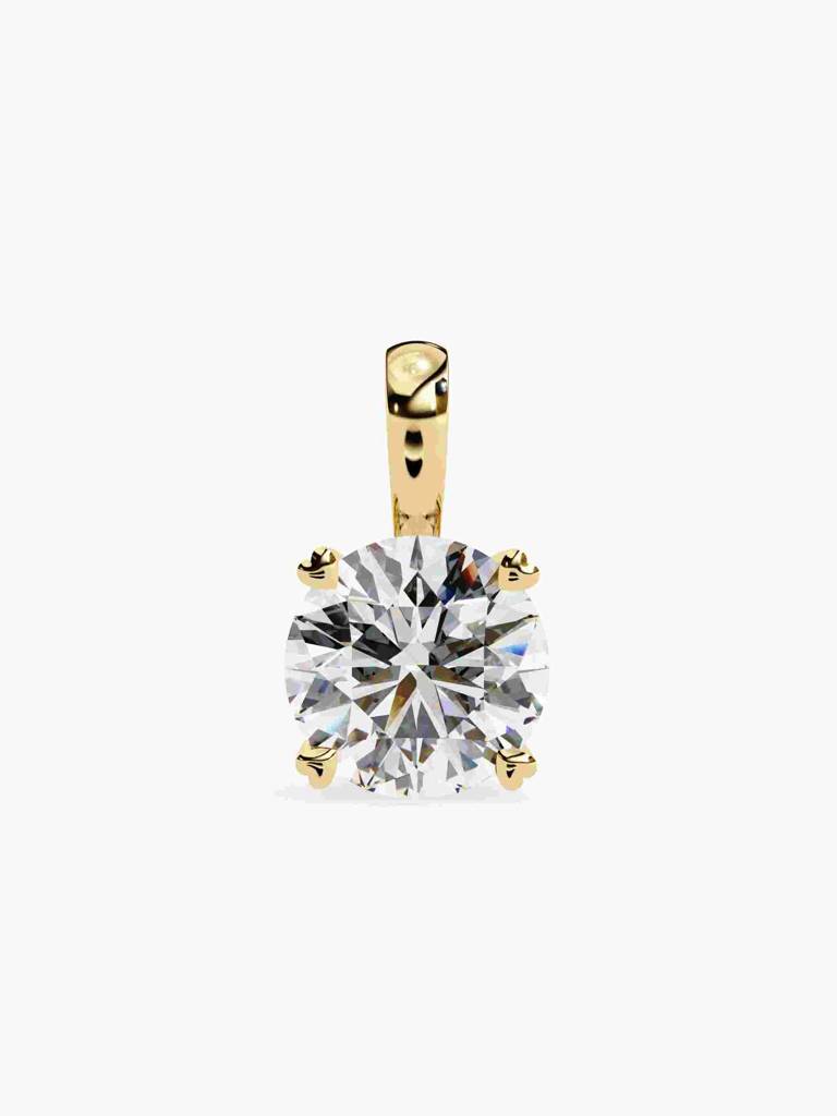 Sterling Silver Plated With Certified Lab Grown Diamond 1.00Cts | Pendants For Women/Girls | Vsp0017R100 : VSP0017R100_SYL
