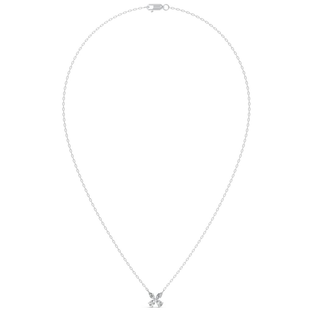 14K Rose Gold Marquise Petal Diamond Chain : W-CH0000098-14K-RS