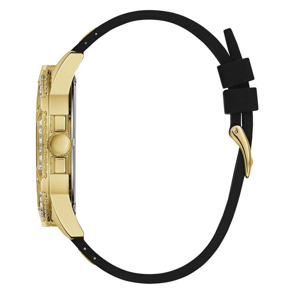 Guess Round 48Mm Black Dial Analog Men Watch - W1132G1 : W1132G1