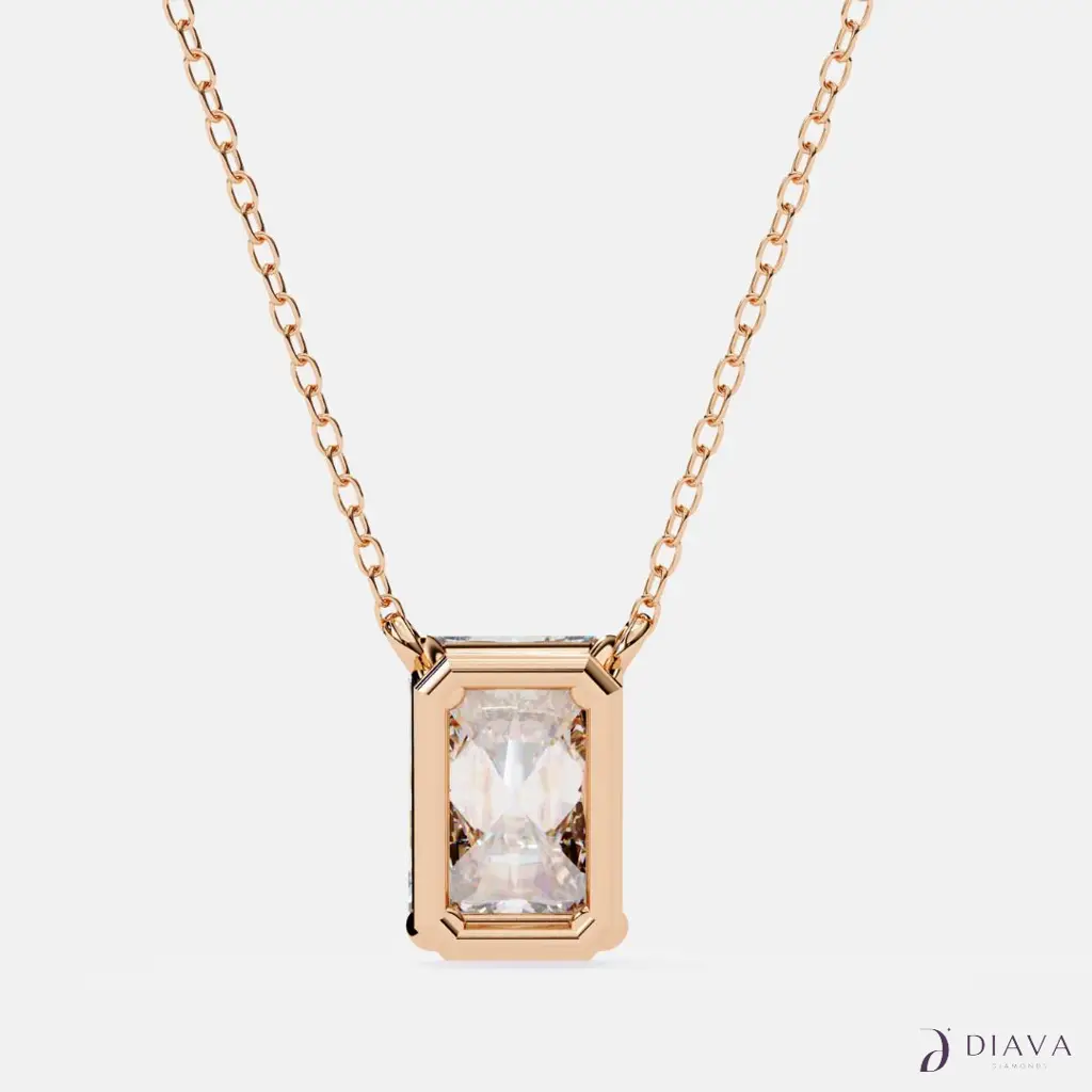 Classic Emerald Solitaire Pendant : ClassicEmeraldSolitairePendant