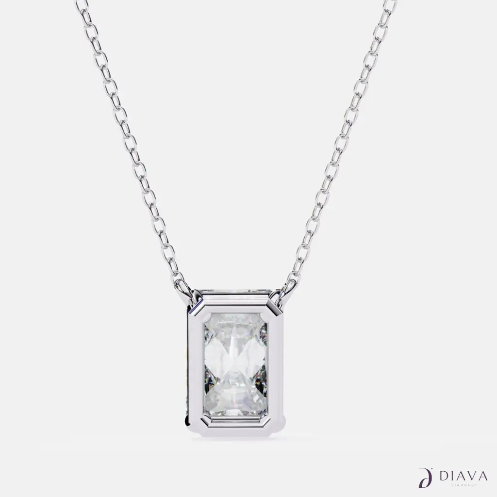 Classic Emerald Solitaire Pendant : ClassicEmeraldSolitairePendant