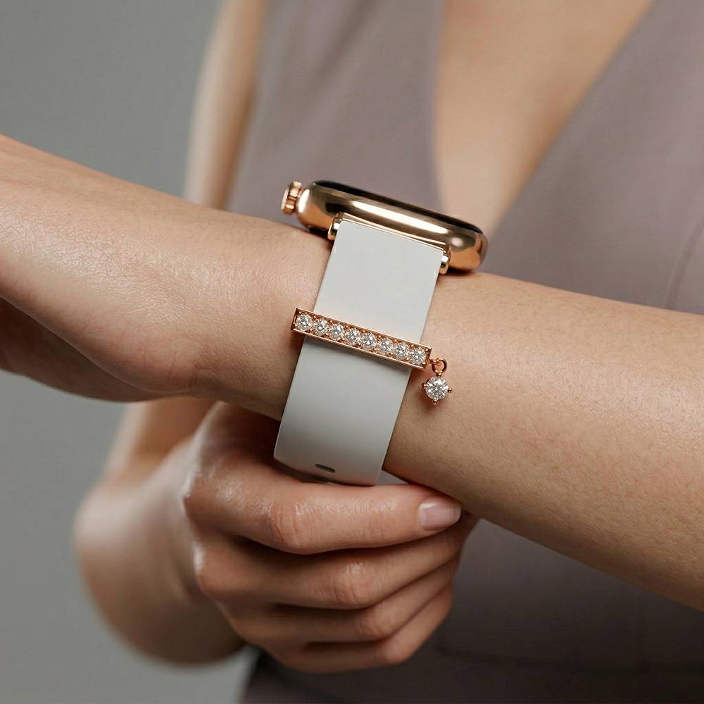 925 Silver Rose Gold Veyora Watch Band|Gifts For Women & Girls | With Certificate Of Authenticity And 925 Stamp | 6 Mo : WC055